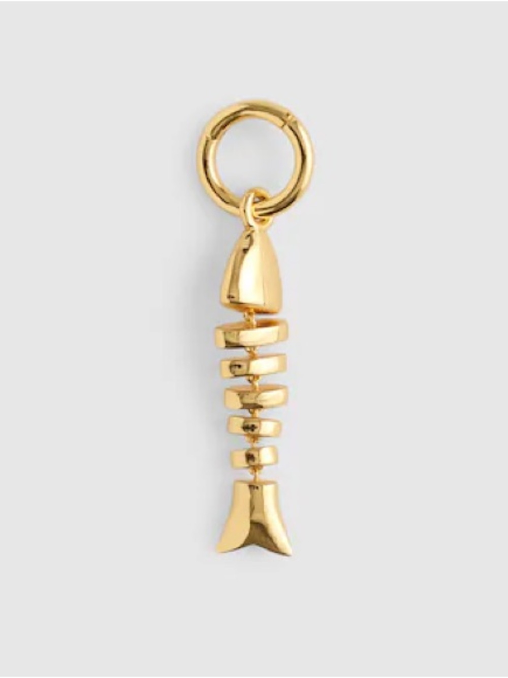 MADEWELL Pieced Fish Charm Antique Gold